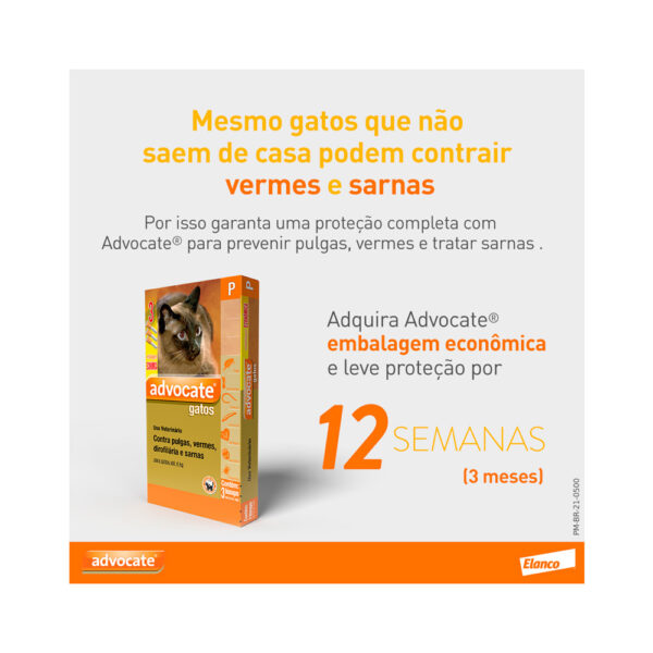 Antipulgas Advocate para Gatos 3 pipetas - Imagem 8