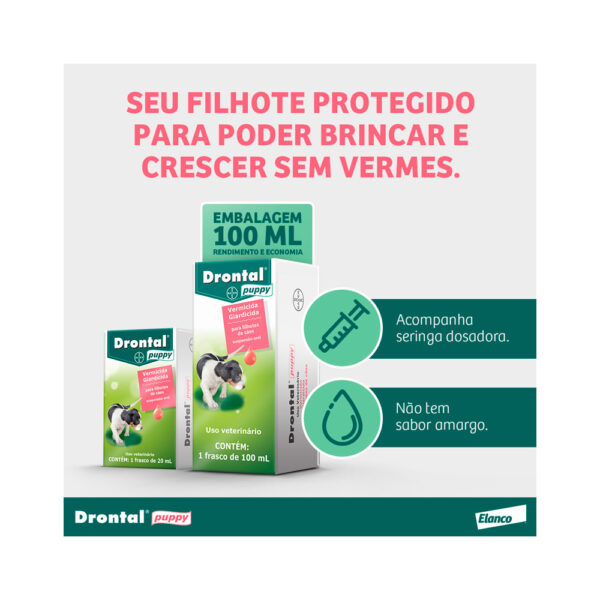 Vermífugo Drontal Puppy para Cães - Imagem 6
