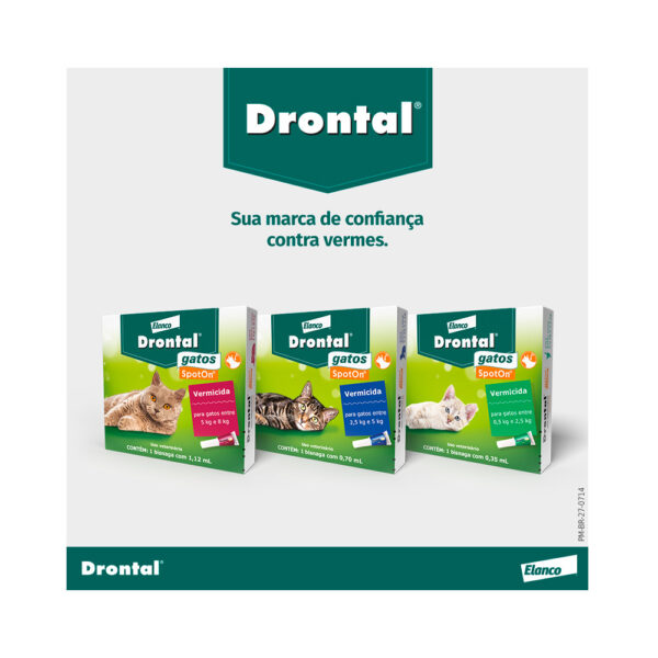 Vermífugo Drontal SpotOn para Gatos