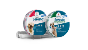 Coleira Seresto™ anti-carrapatos e pulgas com proteção por até 8 meses