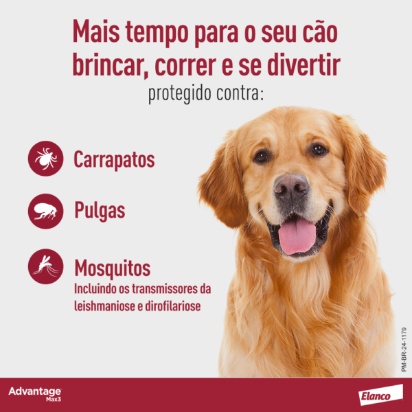 Advantage™ Max3 anti-carrapatos e pulgas para cães da Elanco - Imagem 7