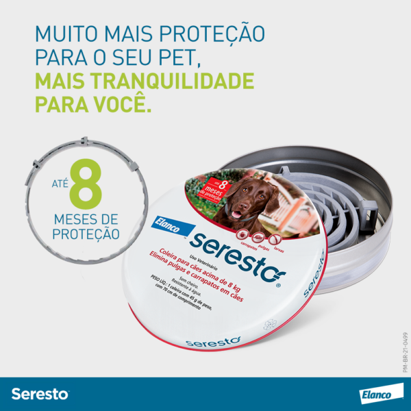Coleira Seresto™ anti-carrapatos e pulgas com proteção por até 8 meses - Imagem 7