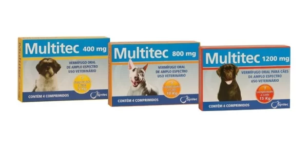 Vermífugo Multitec Para Cães