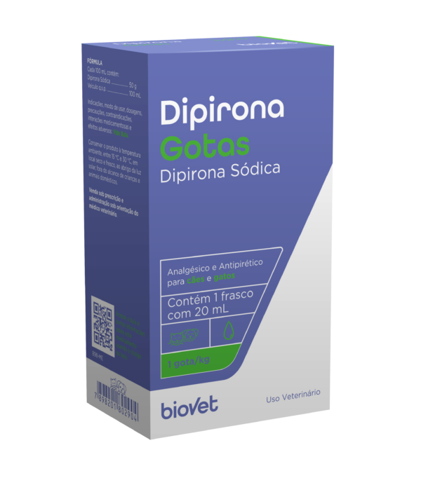Dipirona Biovet 20ml Display com 6un