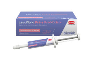 Suplemento Vitamínico Levuflora Pré e Probiótico para Cães e Gatos