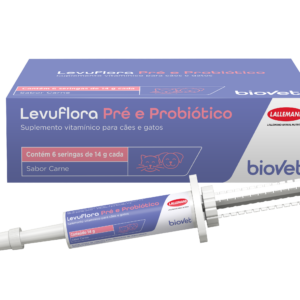 Suplemento Vitamínico Levuflora Pré e Probiótico para Cães e Gatos