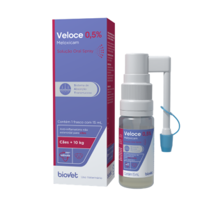 Anti-inflamatório Biovet Veloce 0,5% Spray para Cães 15 ml