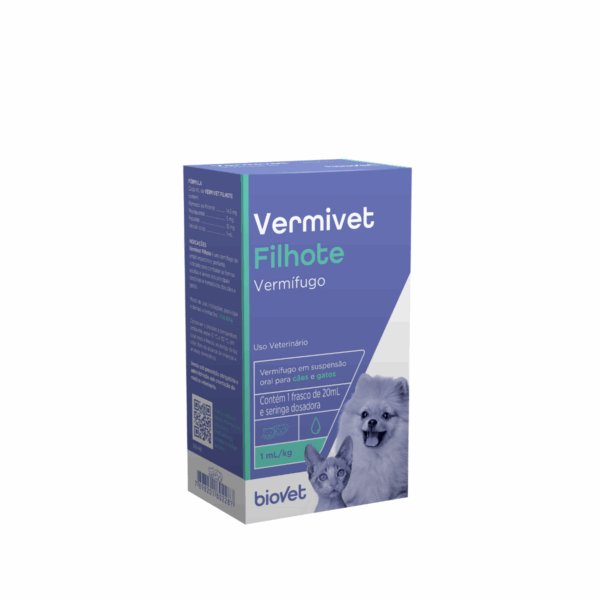 Vermífugo Vermivet Filhote Biovet 20 ml