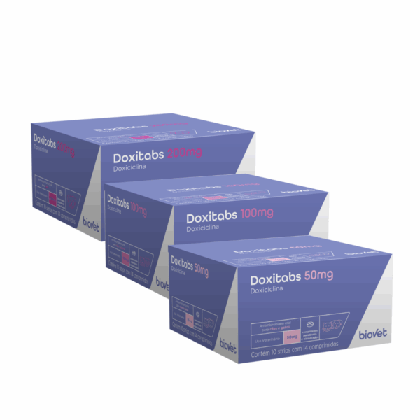 Antimicrobiano Biovet Doxitabs Display 10Cart com 14Comp.