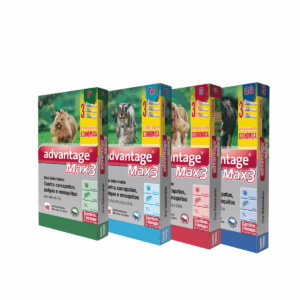 Combo Advantage™ Max3 anti-carrapatos e pulgas para cães da Elanco