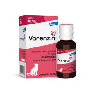 Suspensão Oral de Molidustat Elanco Varenzin 25 mg para Gatos