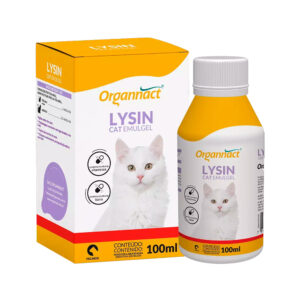 Suplemento Organnact Lysin Cat Emulgel para Gatos - 100 ml
