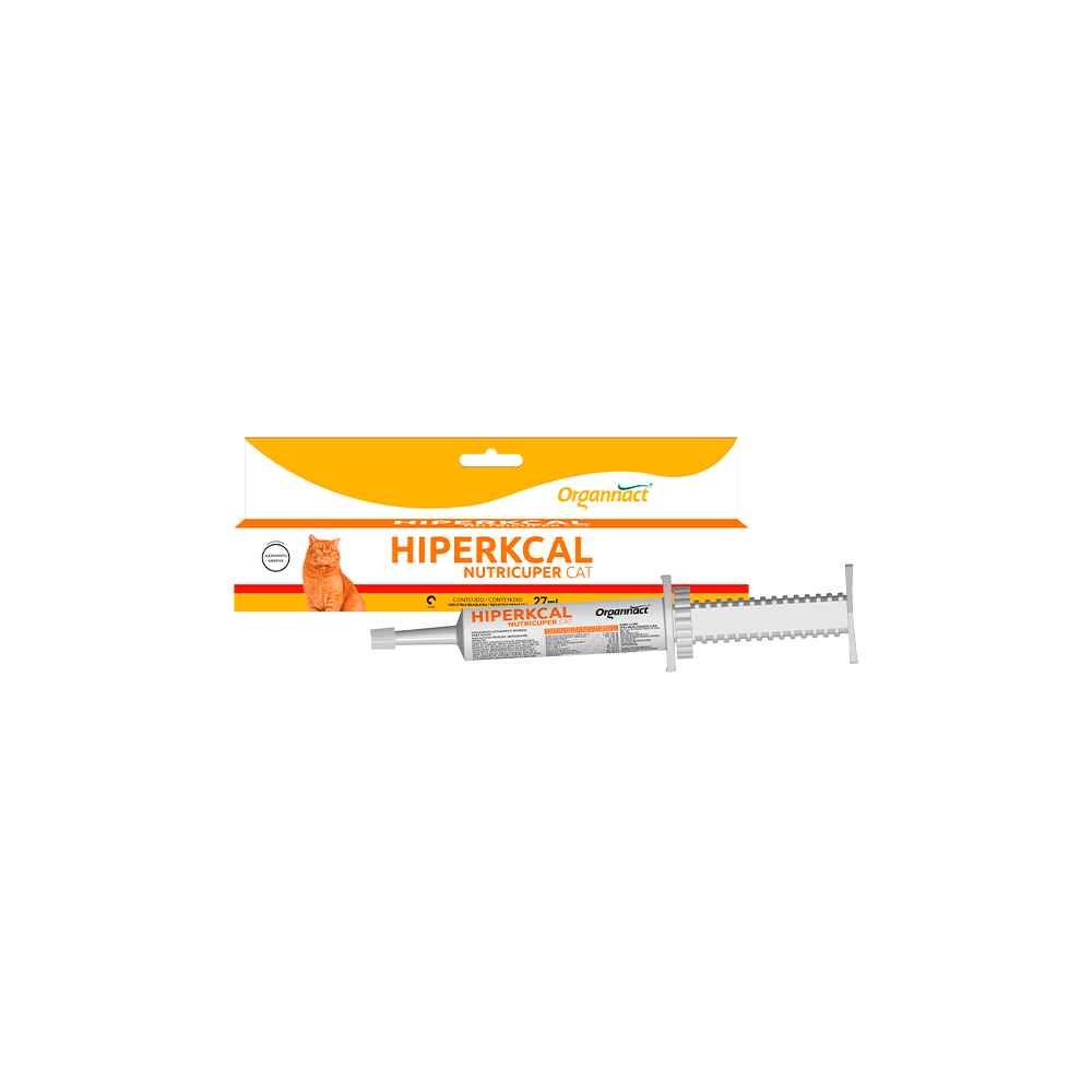 Suplemento Organnact Hiperkcal Nutri Cat para Gatos 27ml