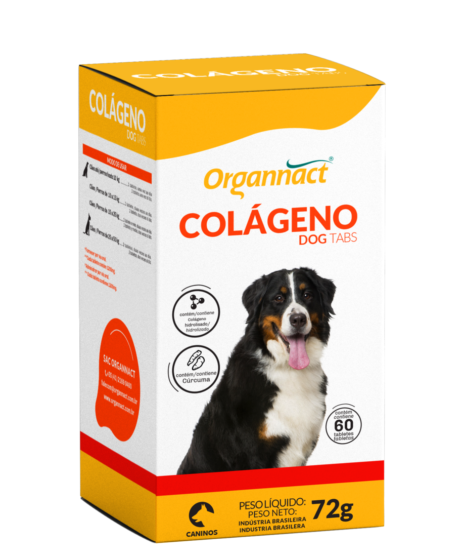 Suplemento Organnact Colágeno Dog Tabs 60 tabletes