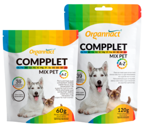 Suplemento Compplet Mix Pet A-Z Para Cães e Gatos Organnact