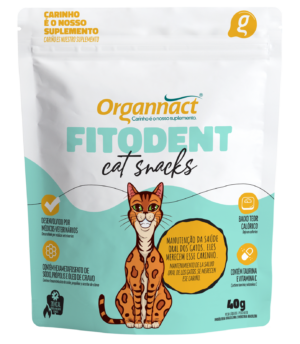 Petisco Organnact Cat Snacks Fitodent para Gatos 40 g