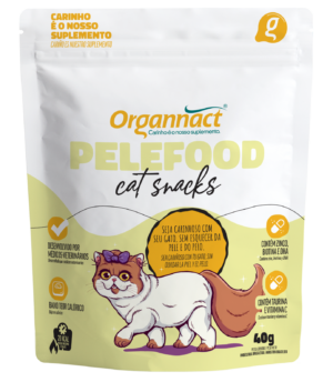 Suplemento Pelefood Cat Snacks Para Gatos 40g - Organnact