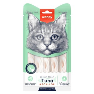 Petisco para gatos Wanpy Creamy 5 sachês 14g