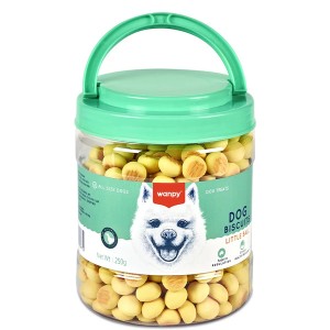 Petisco para cachorro Wanpy mini biscoito leite e queijo