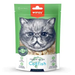 Petisco para gato Wanpy freeze dried bacalhau 20g